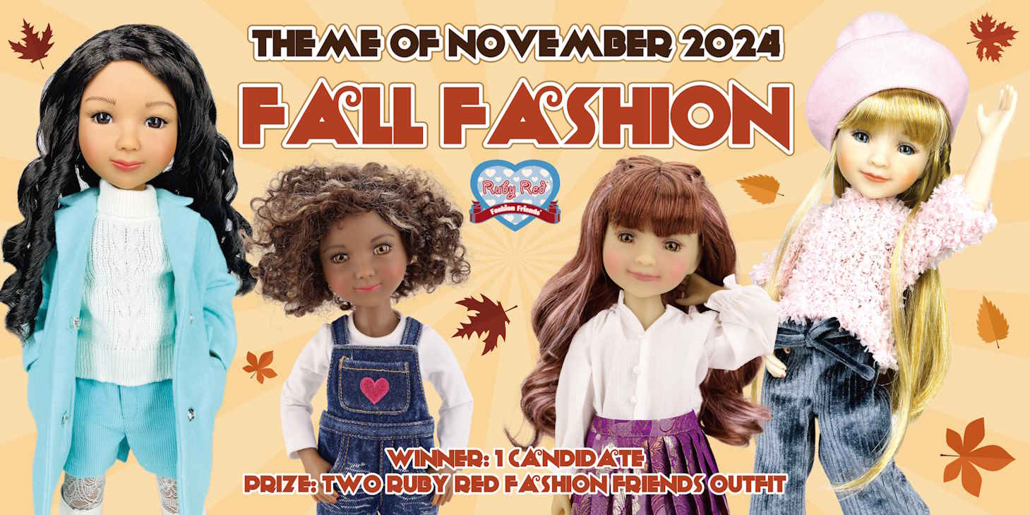 Ruby Red Fashion Friends Dolls - Photo of the month theme